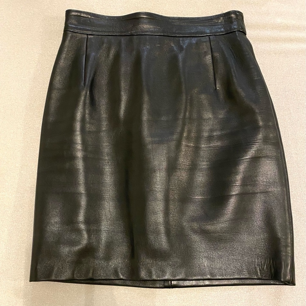 Vintage Moschino Leather Skirt